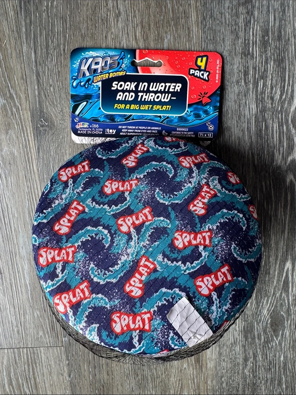 Kaos Multicolor Printed Water Balls 4-Pack